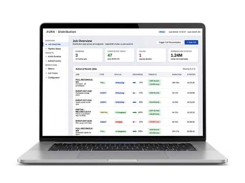 Ein screenshot AURA Distribution