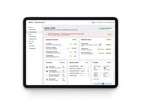 A screenshot of the AURA Distribution