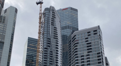 Abstract visualization of data pipelines and document automation.